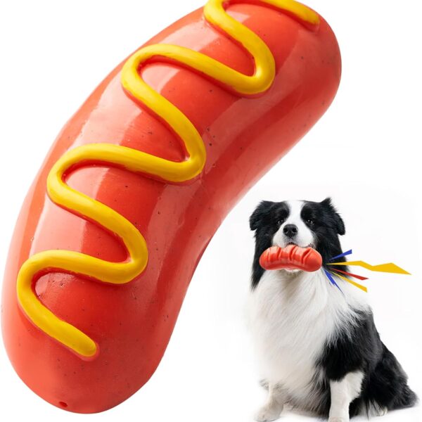 Dog Chew Toys for Aggressive-Chewers - Indestructible Dog Toy for Aggressive Chewer，Tough Chew Toys for Dogs （Rubber）