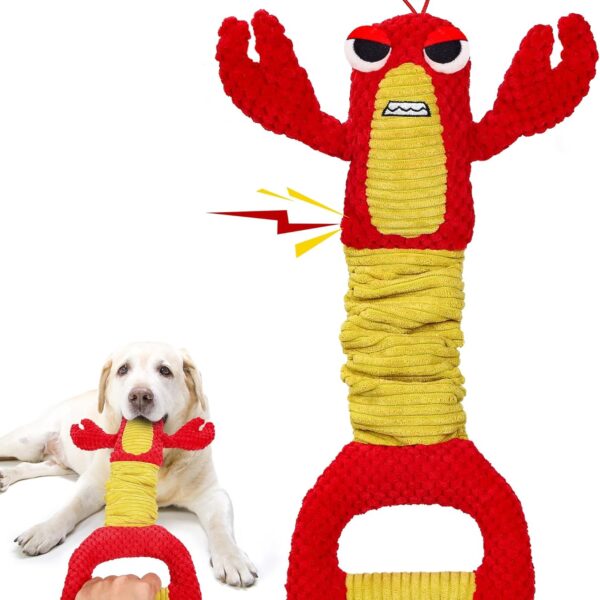 Dog Toys for Aggressive Chewers-Dog Toys for Large Dogs, Tough Durable Indestructible Dog Toys, Big Dog Chew Toys and Large Breeds (Red)